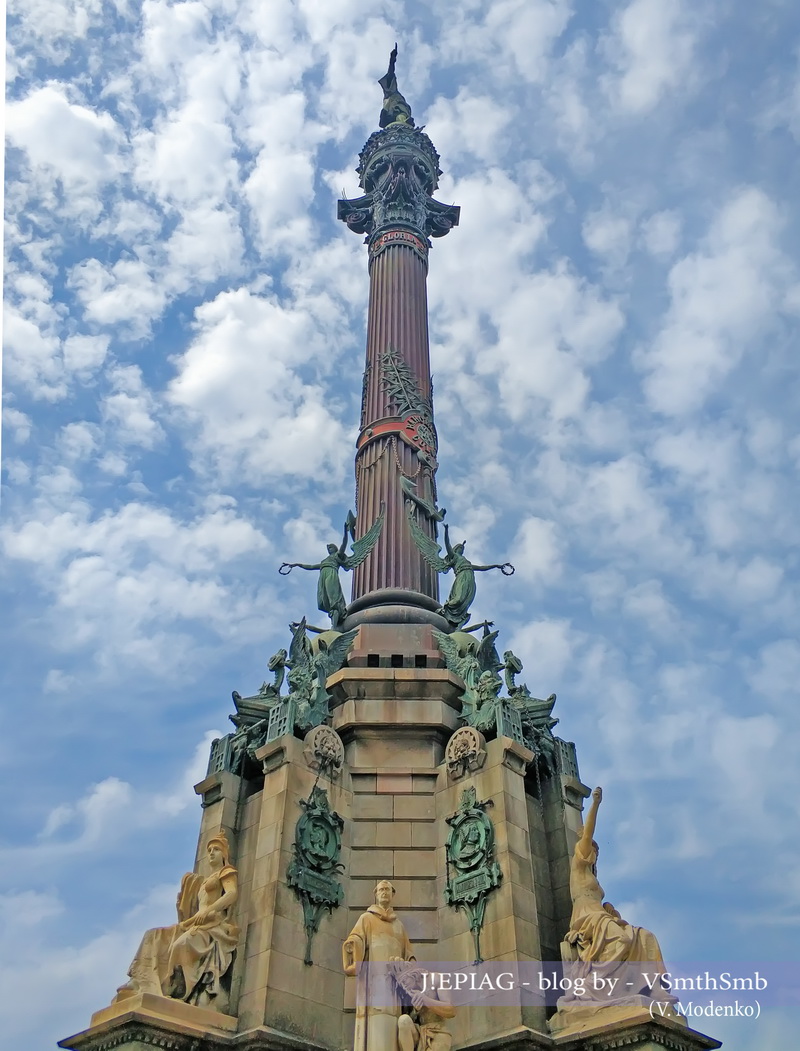 Статуя Колумба в Барселоне, Христофору Колумб, памятник Колумбу, Monumento a Colón, обзорные площадки в Барселоне, Mirador de Colón, корфийская колонна, Достопримечательности Барселоны, Барселона, столица Каталонии, интересные места в Барселоне, маршрут по Барселоне, что посмотреть в Барселоне, интересные факты о Барселоне, прогулка по Барселоне, Барселона фото, Испания, сколько стоит входной билет, Евротур, цены в Европе, отзывы о Барселоне, блог о Барселоне, блог о путешествиях, самые интересные блоги, сайт путешественников, сайт туризма, интересные истории, Jepiag, J!EPIAG, VSmthSmb, Valeriia Modenko, travel blog, джепьег, джепьяг, жепьег, жепьяг,