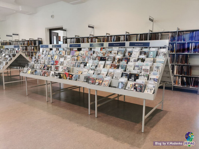 Музыкальные диски Городская библиотека в Бремене, Stadtbibliotek, беженцы в Германии, украинцы в Германии, как попасть в библиотеку Бремена (11)